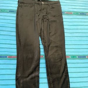 7 for All Mankind Black velvet jeans